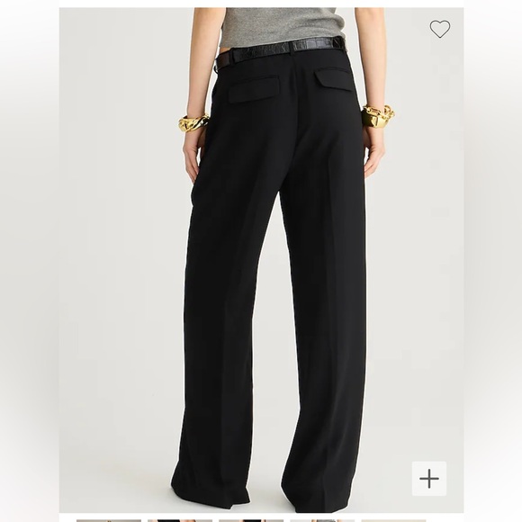 NWT Tall wide-leg essential pant in city crepe - Picture 4 of 6